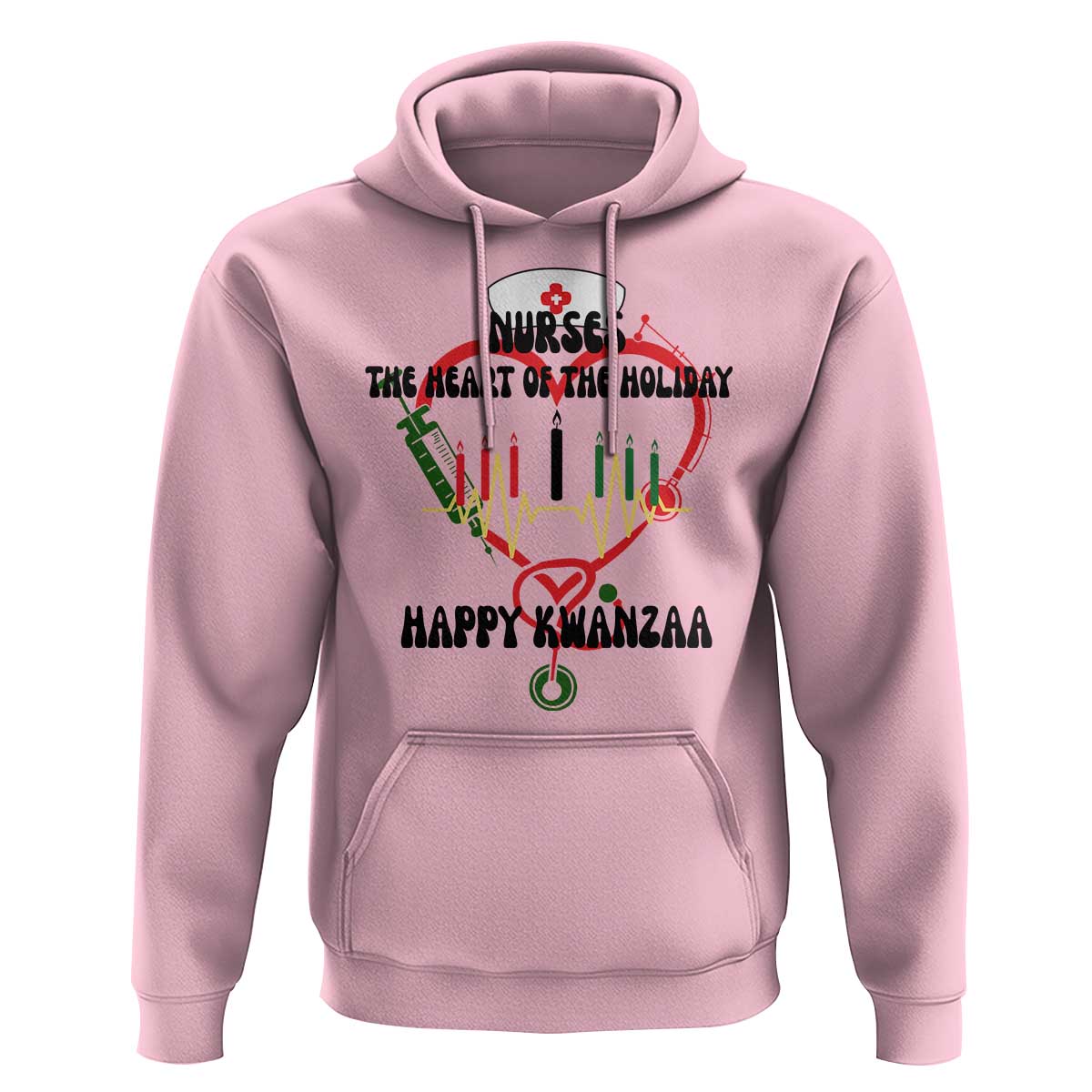 Nurses The Heart Of The Holiday Hoodie Kwanzaa Celebration Gift - Wonder Print Shop