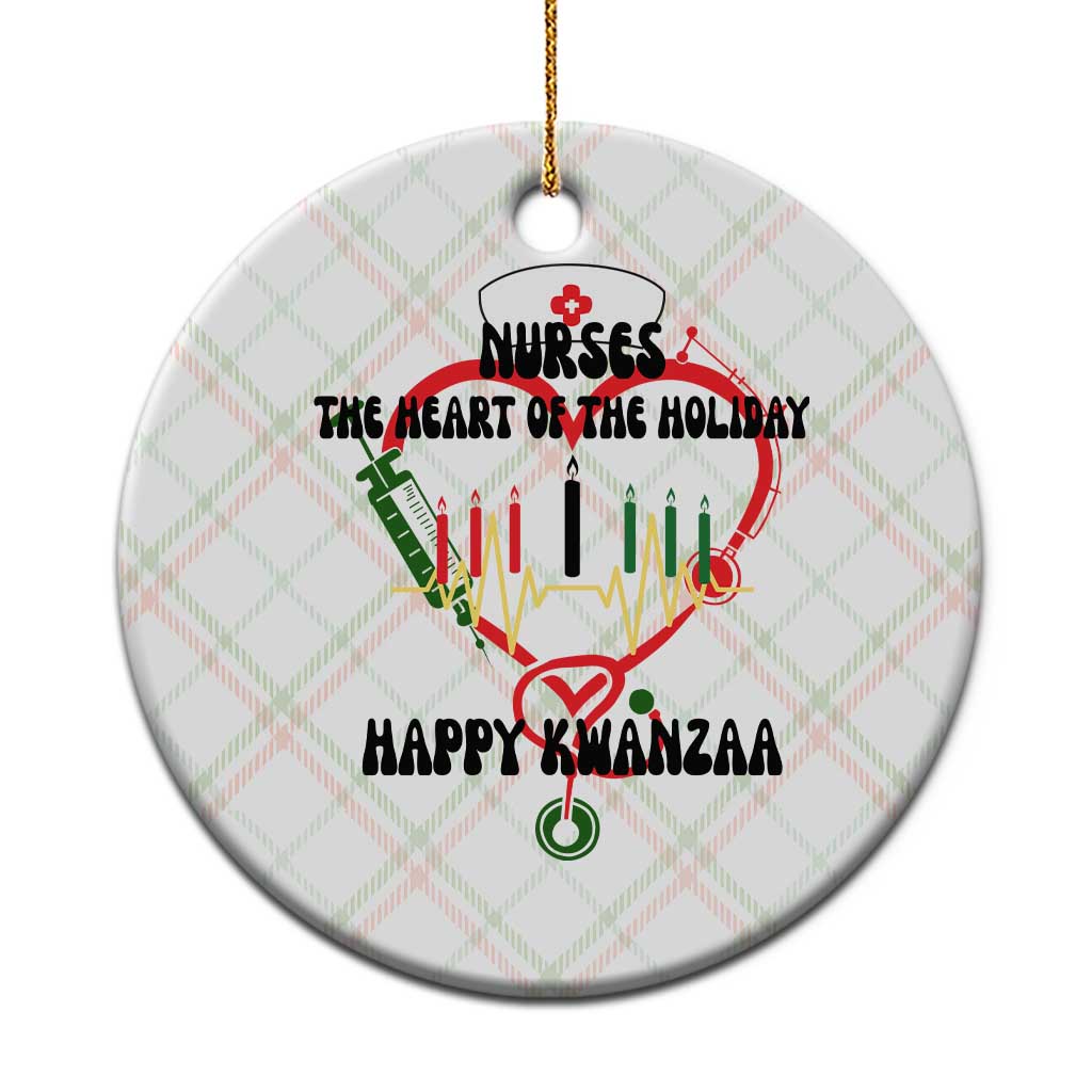 Nurses The Heart Of The Holiday Ceramic Ornament Kwanzaa Celebration Gift - Wonder Print Shop