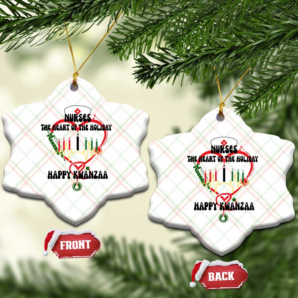 Nurses The Heart Of The Holiday Ceramic Ornament Kwanzaa Celebration Gift - Wonder Print Shop