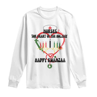 Nurses The Heart Of The Holiday Long Sleeve Shirt Kwanzaa Celebration Gift - Wonder Print Shop