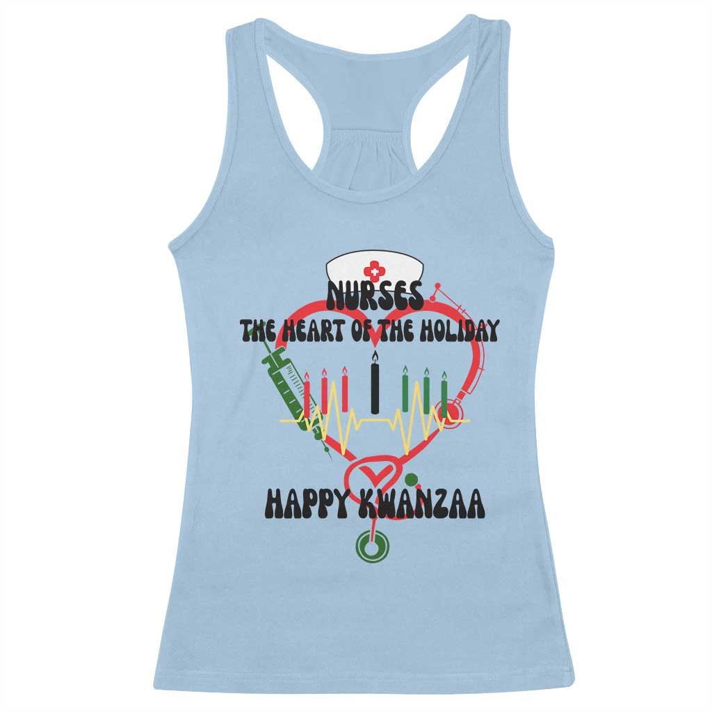Nurses The Heart Of The Holiday Racerback Tank Top Kwanzaa Celebration Gift - Wonder Print Shop