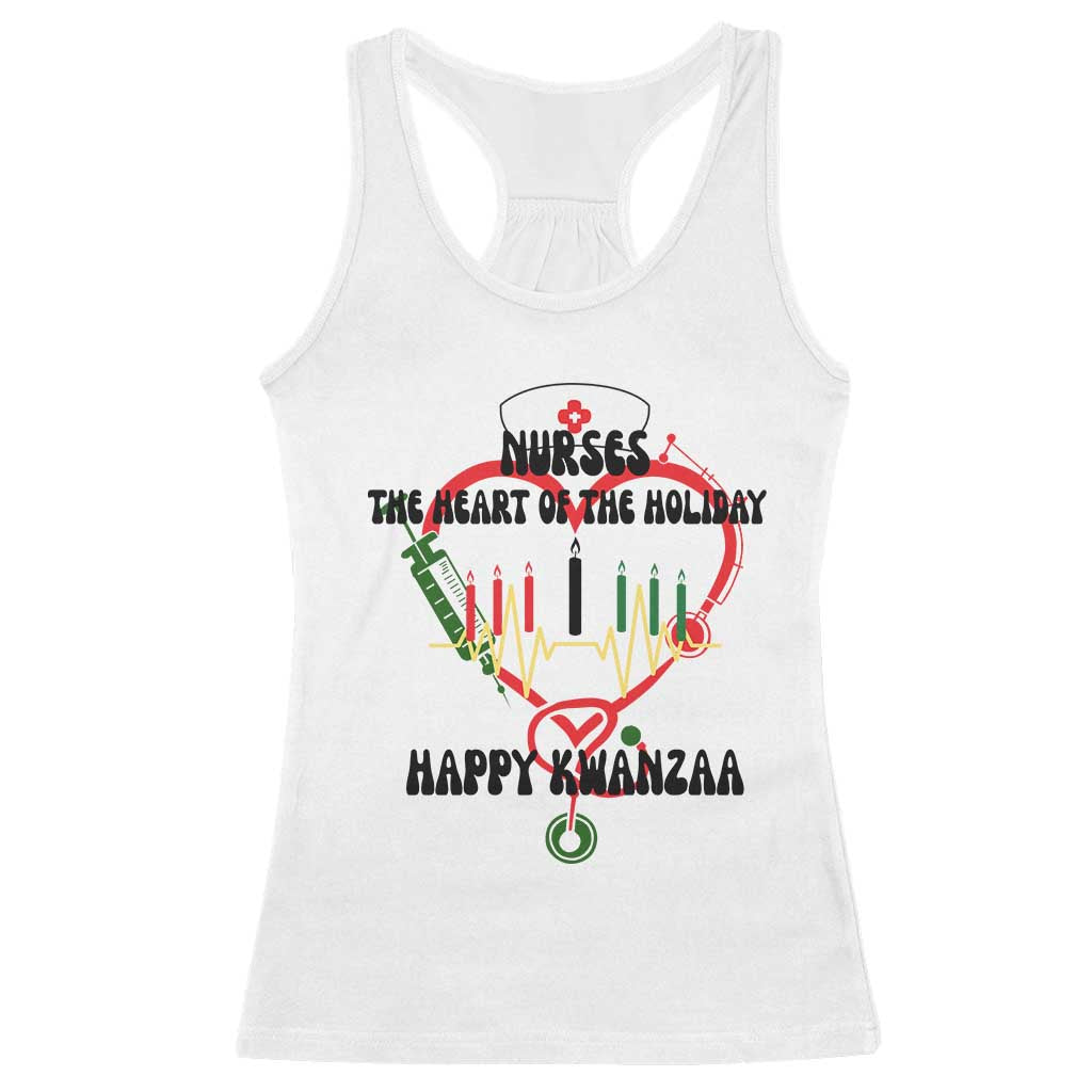 Nurses The Heart Of The Holiday Racerback Tank Top Kwanzaa Celebration Gift - Wonder Print Shop