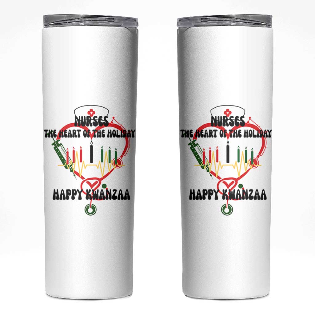 Nurses The Heart Of The Holiday Skinny Tumbler Kwanzaa Celebration Gift - Wonder Print Shop