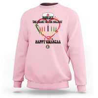 Nurses The Heart Of The Holiday Sweatshirt Kwanzaa Celebration Gift - Wonder Print Shop