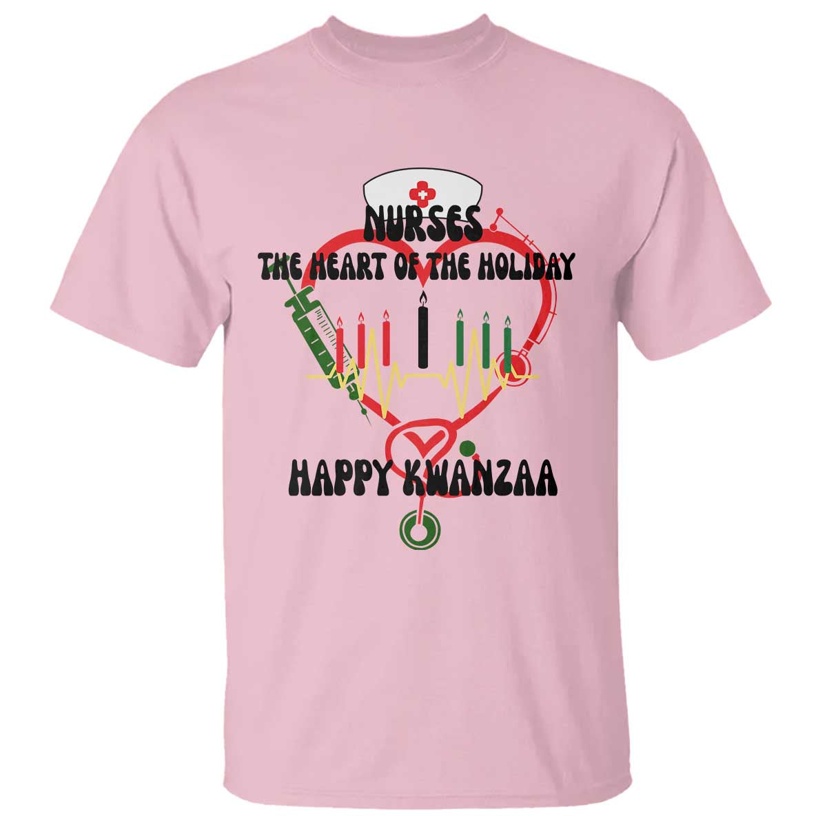 Nurses The Heart Of The Holiday T Shirt Kwanzaa Celebration Gift - Wonder Print Shop