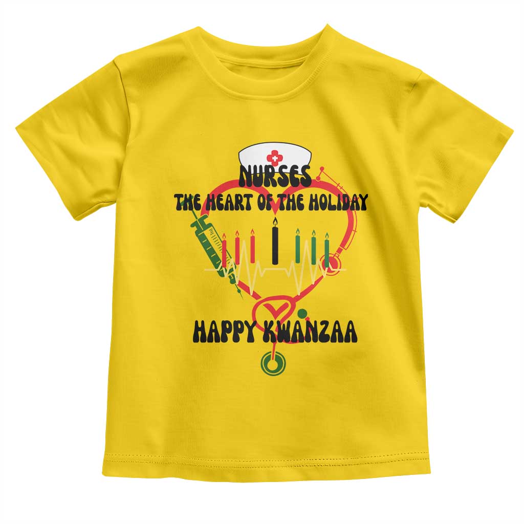 Nurses The Heart Of The Holiday Toddler T Shirt Kwanzaa Celebration Gift - Wonder Print Shop
