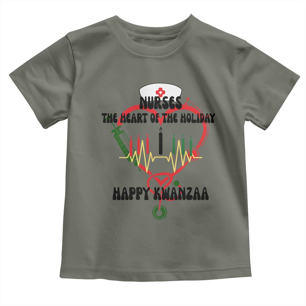 Nurses The Heart Of The Holiday Toddler T Shirt Kwanzaa Celebration Gift - Wonder Print Shop