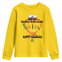 Nurses The Heart Of The Holiday Youth Sweatshirt Kwanzaa Celebration Gift - Wonder Print Shop