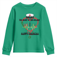 Nurses The Heart Of The Holiday Youth Sweatshirt Kwanzaa Celebration Gift - Wonder Print Shop