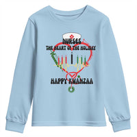 Nurses The Heart Of The Holiday Youth Sweatshirt Kwanzaa Celebration Gift - Wonder Print Shop