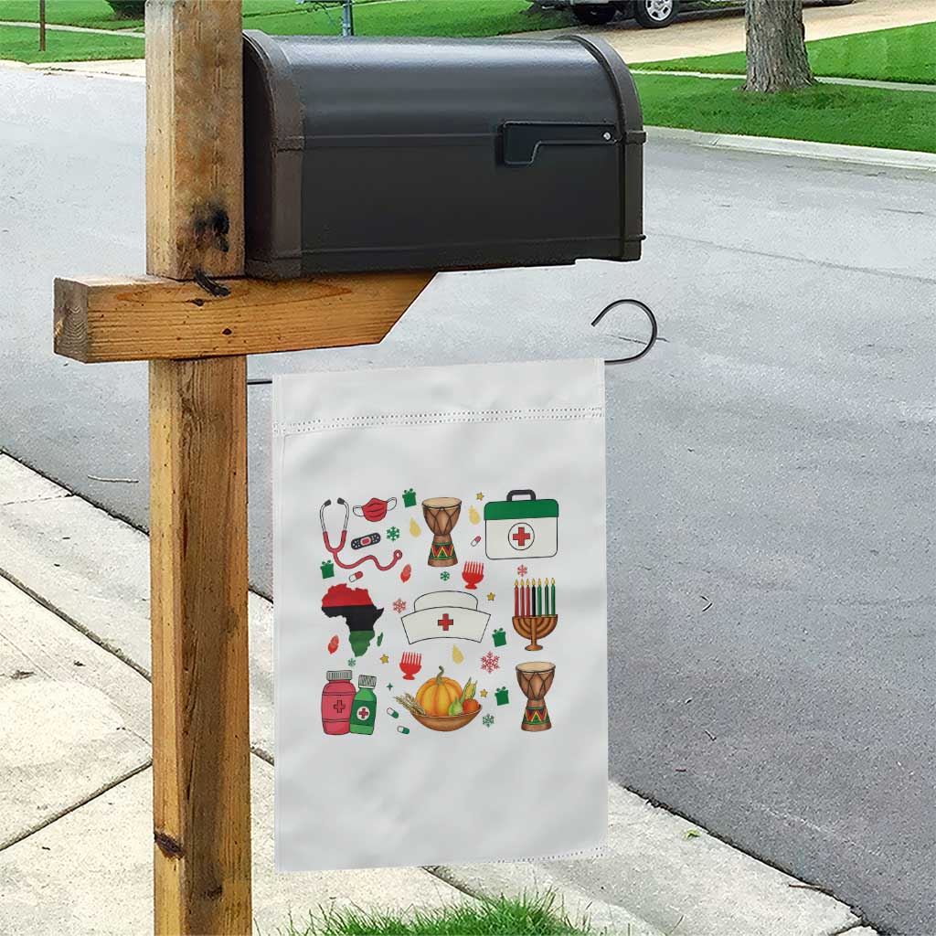 Happy Kwanzaa Nurse Pride Garden Flag African Culture Holiday Gift - Wonder Print Shop