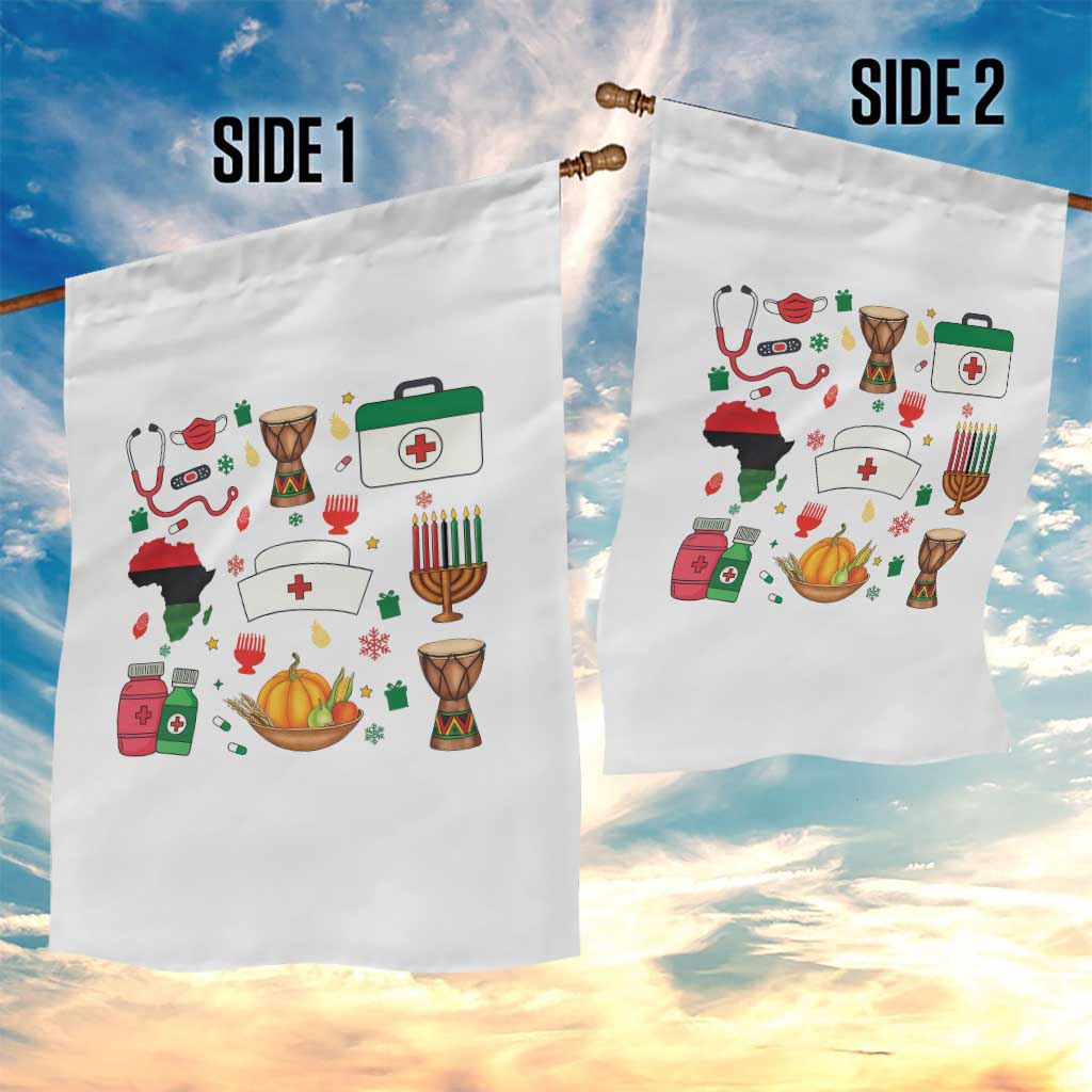Happy Kwanzaa Nurse Pride Garden Flag African Culture Holiday Gift - Wonder Print Shop