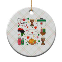 Happy Kwanzaa Nurse Pride Ceramic Ornament African Culture Holiday Gift - Wonder Print Shop
