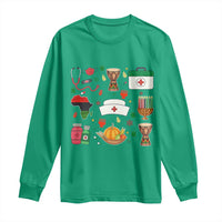 Happy Kwanzaa Nurse Pride Long Sleeve Shirt African Culture Holiday Gift - Wonder Print Shop