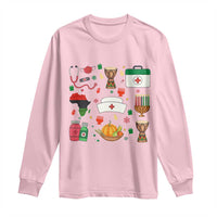 Happy Kwanzaa Nurse Pride Long Sleeve Shirt African Culture Holiday Gift - Wonder Print Shop