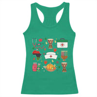 Happy Kwanzaa Nurse Pride Racerback Tank Top African Culture Holiday Gift - Wonder Print Shop