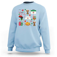 Happy Kwanzaa Nurse Pride Sweatshirt African Culture Holiday Gift - Wonder Print Shop