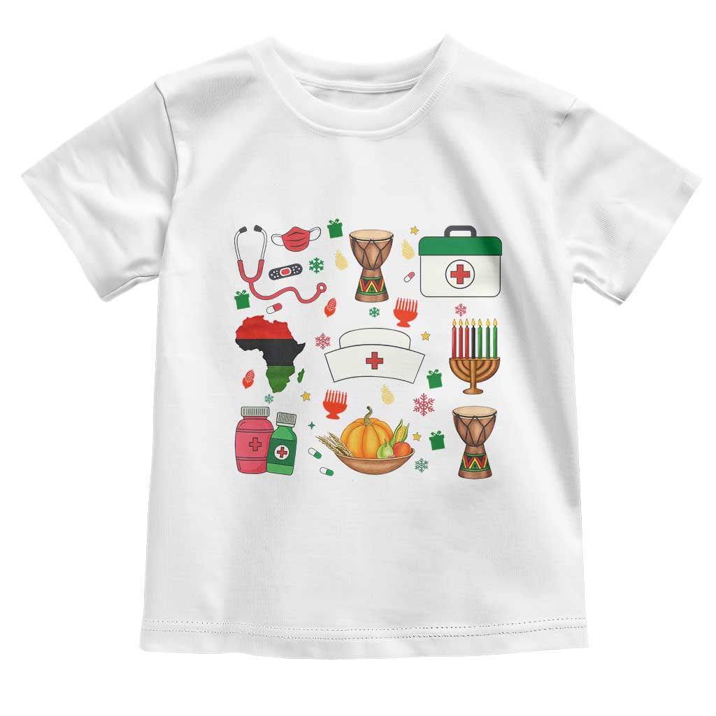 Happy Kwanzaa Nurse Pride Toddler T Shirt African Culture Holiday Gift - Wonder Print Shop