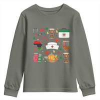 Happy Kwanzaa Nurse Pride Youth Sweatshirt African Culture Holiday Gift - Wonder Print Shop