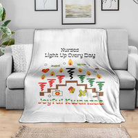 Joyful Kwanzaa Nurse Gift Throw Blanket Light Up Everyday - Wonder Print Shop