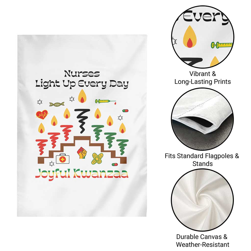 Joyful Kwanzaa Nurse Gift Garden Flag Light Up Everyday - Wonder Print Shop