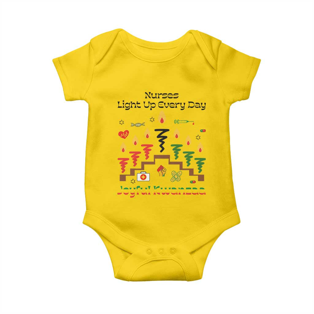 Joyful Kwanzaa Nurse Gift Baby Onesie Light Up Everyday - Wonder Print Shop