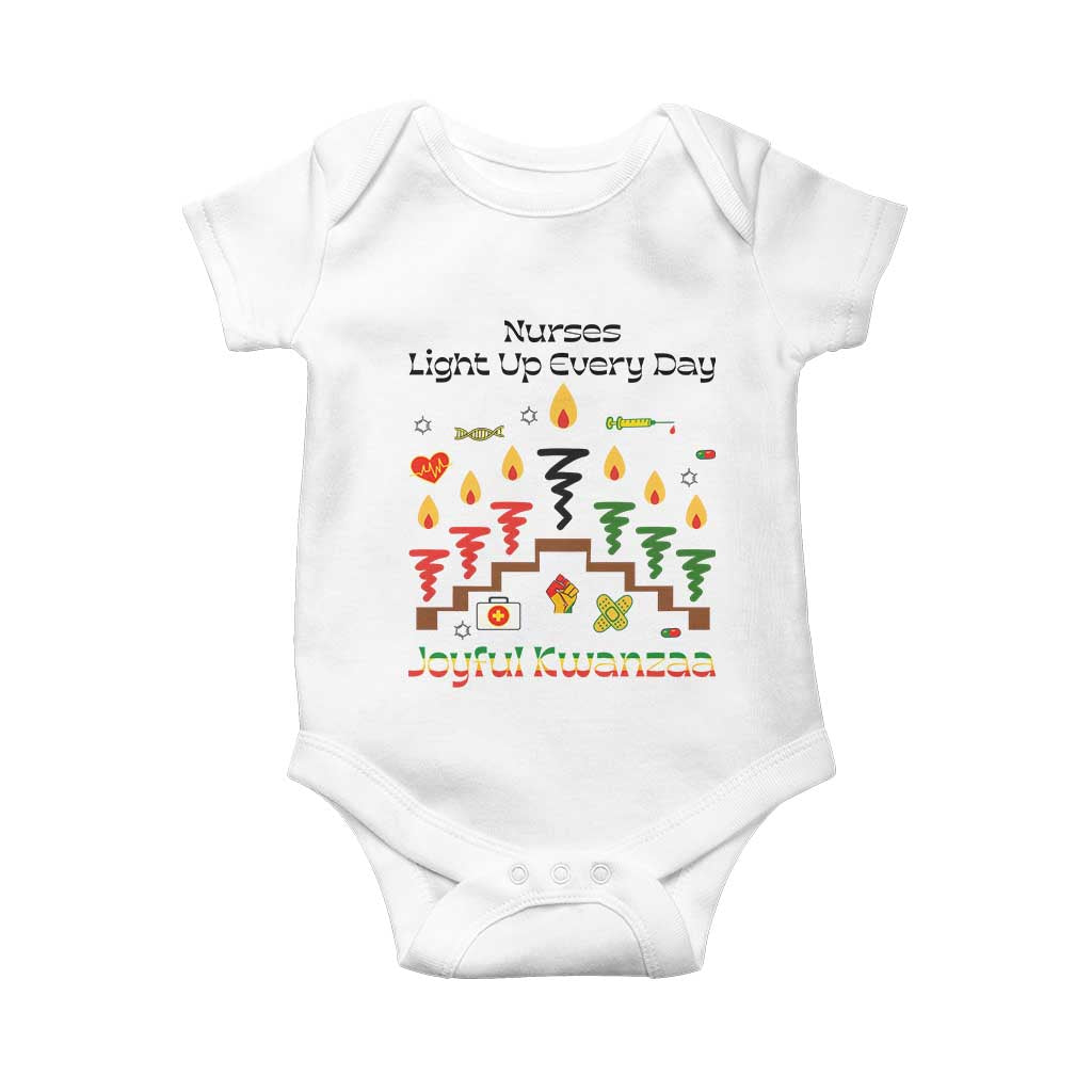 Joyful Kwanzaa Nurse Gift Baby Onesie Light Up Everyday - Wonder Print Shop