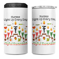 Joyful Kwanzaa Nurse Gift 4 in 1 Can Cooler Tumbler Light Up Everyday - Wonder Print Shop