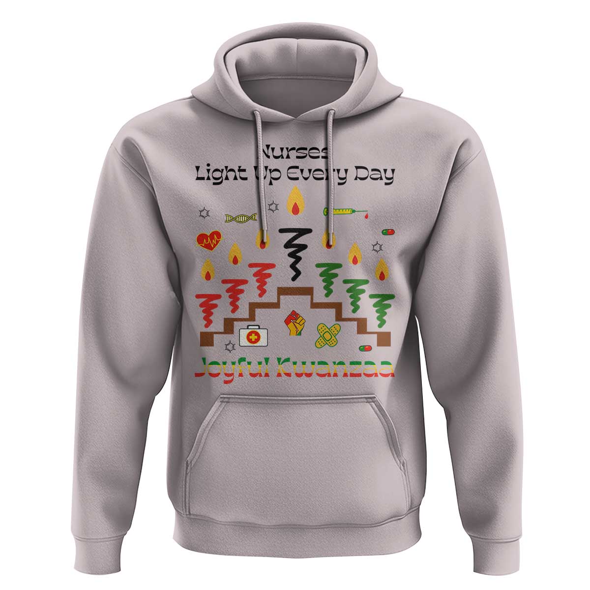 Joyful Kwanzaa Nurse Gift Hoodie Light Up Everyday - Wonder Print Shop