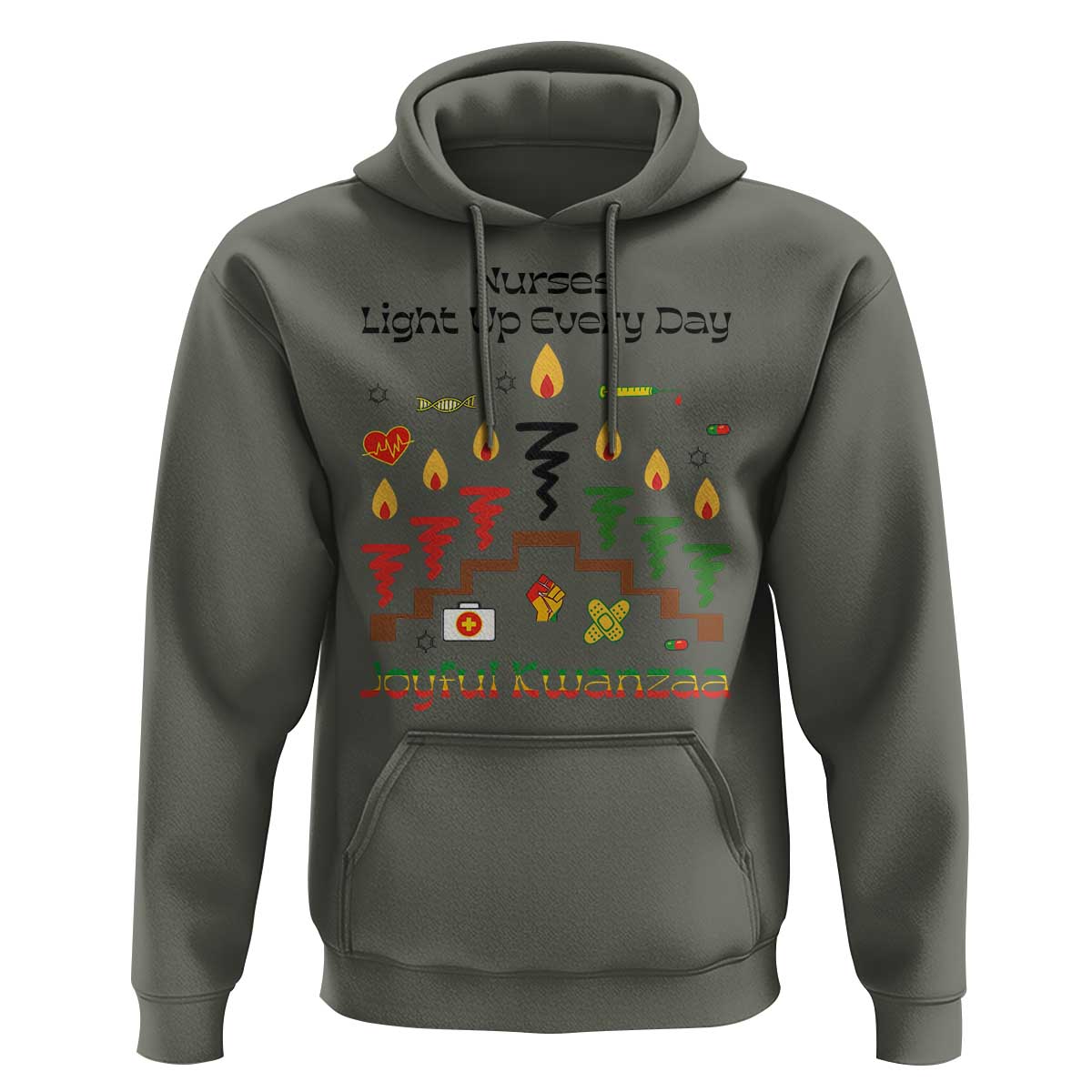 Joyful Kwanzaa Nurse Gift Hoodie Light Up Everyday - Wonder Print Shop