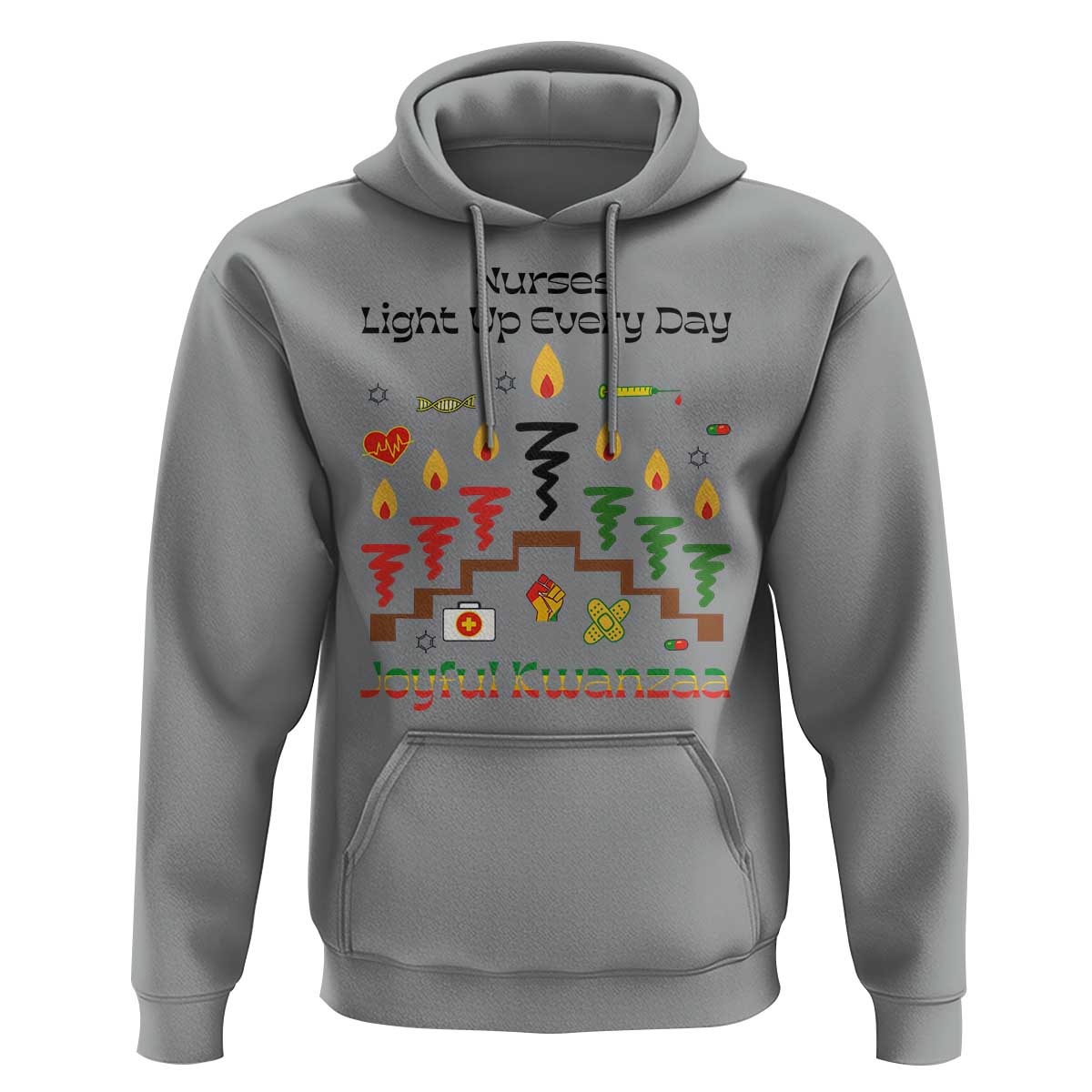 Joyful Kwanzaa Nurse Gift Hoodie Light Up Everyday - Wonder Print Shop