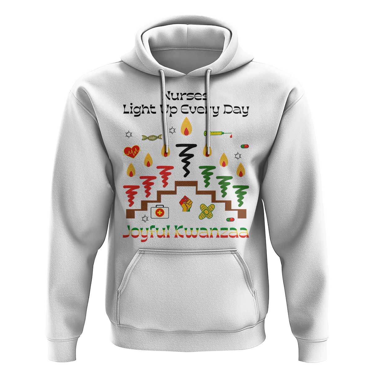 Joyful Kwanzaa Nurse Gift Hoodie Light Up Everyday - Wonder Print Shop