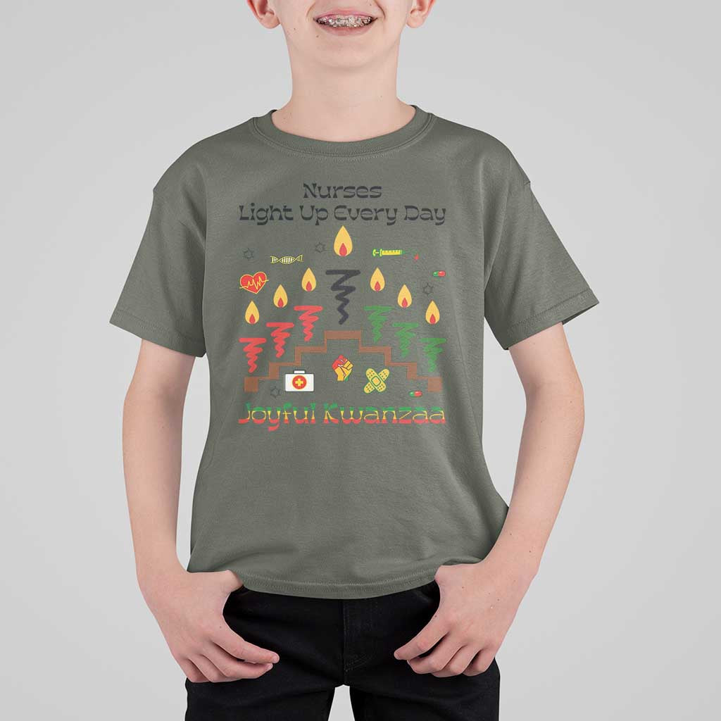 Joyful Kwanzaa Nurse Gift T Shirt For Kid Light Up Everyday - Wonder Print Shop
