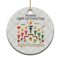 Joyful Kwanzaa Nurse Gift Ceramic Ornament Light Up Everyday - Wonder Print Shop