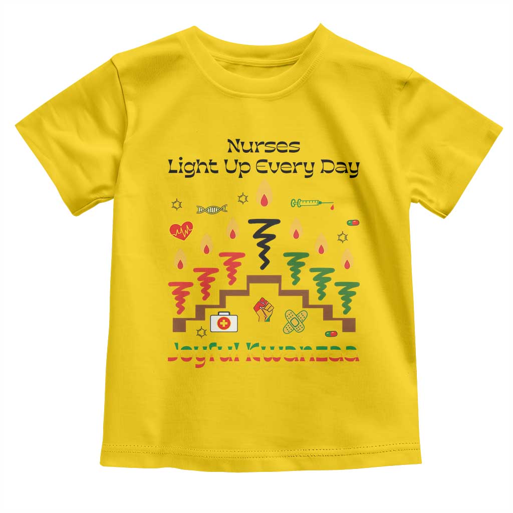 Joyful Kwanzaa Nurse Gift Toddler T Shirt Light Up Everyday - Wonder Print Shop