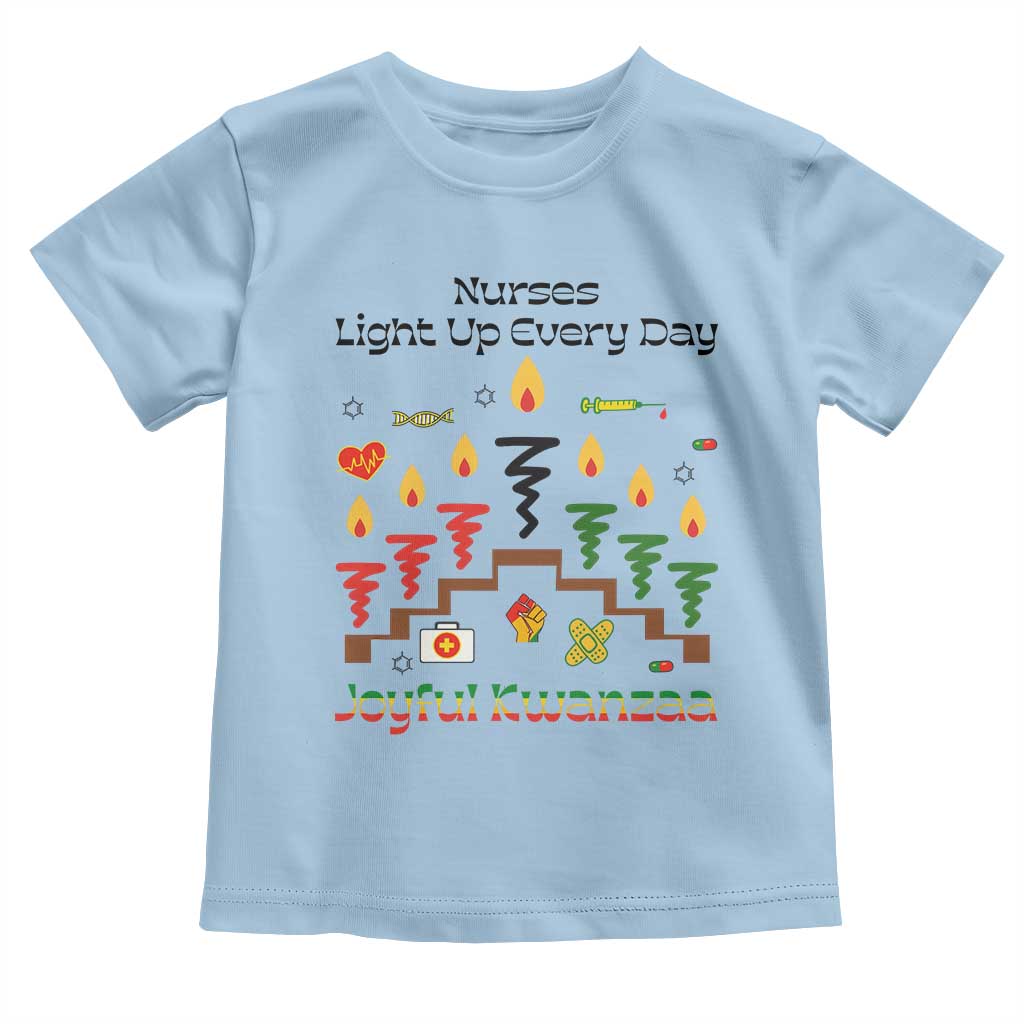 Joyful Kwanzaa Nurse Gift Toddler T Shirt Light Up Everyday - Wonder Print Shop