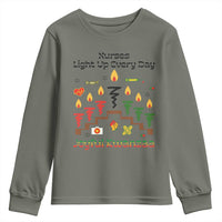 Joyful Kwanzaa Nurse Gift Youth Sweatshirt Light Up Everyday - Wonder Print Shop