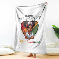 Nurses Light Up Everyday Throw Blanket Joyful Kwanzaa Celebration Gift - Wonder Print Shop