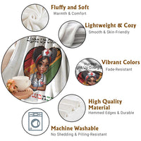 Nurses Light Up Everyday Throw Blanket Joyful Kwanzaa Celebration Gift - Wonder Print Shop