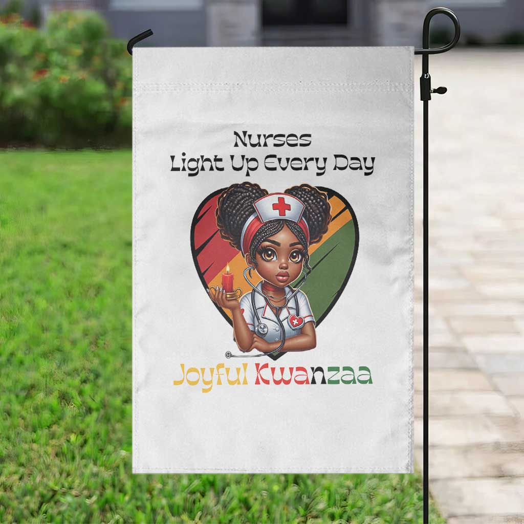 Nurses Light Up Everyday Garden Flag Joyful Kwanzaa Celebration Gift - Wonder Print Shop