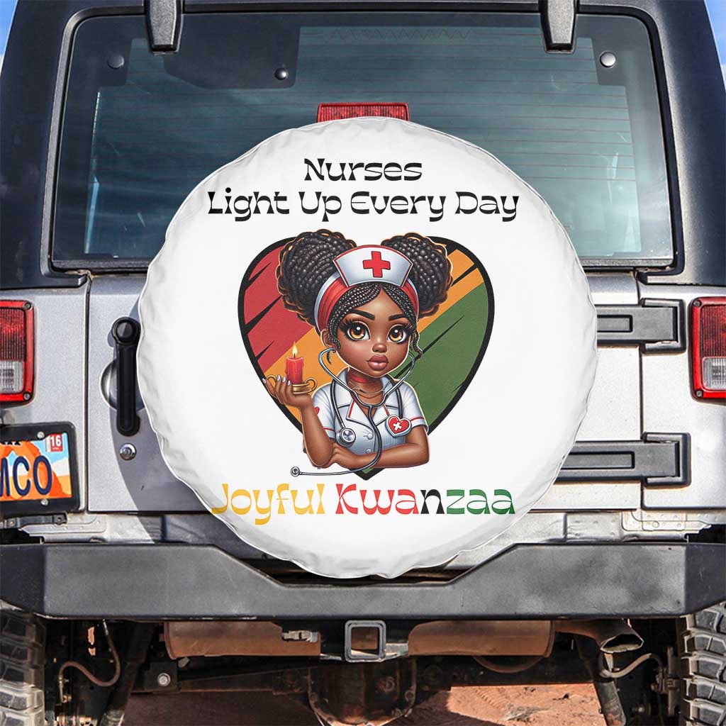 Nurses Light Up Everyday Spare Tire Cover Joyful Kwanzaa Celebration Gift - Wonder Print Shop