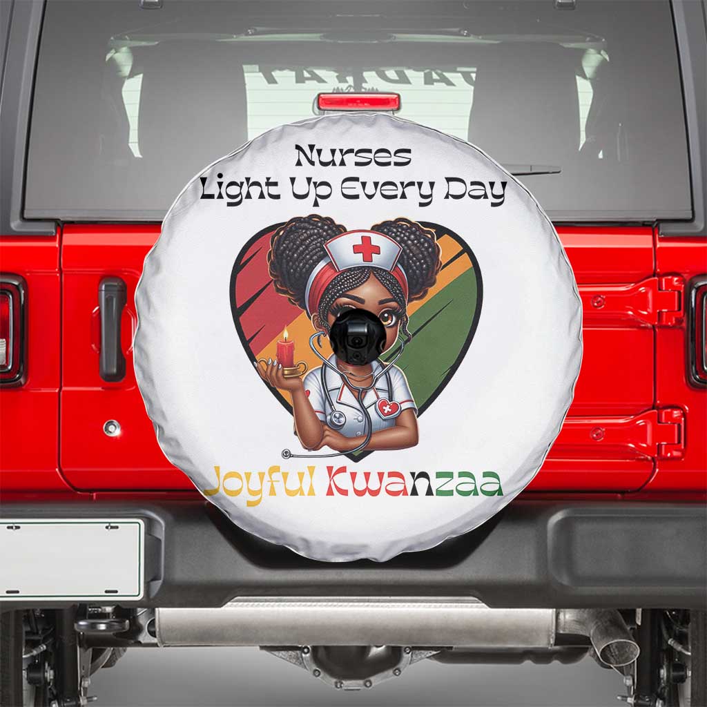 Nurses Light Up Everyday Spare Tire Cover Joyful Kwanzaa Celebration Gift - Wonder Print Shop