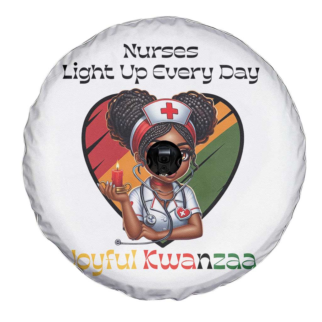 Nurses Light Up Everyday Spare Tire Cover Joyful Kwanzaa Celebration Gift - Wonder Print Shop