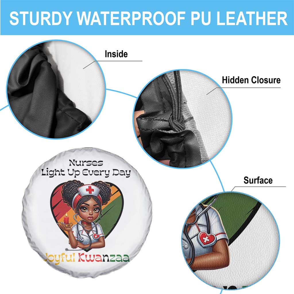 Nurses Light Up Everyday Spare Tire Cover Joyful Kwanzaa Celebration Gift - Wonder Print Shop