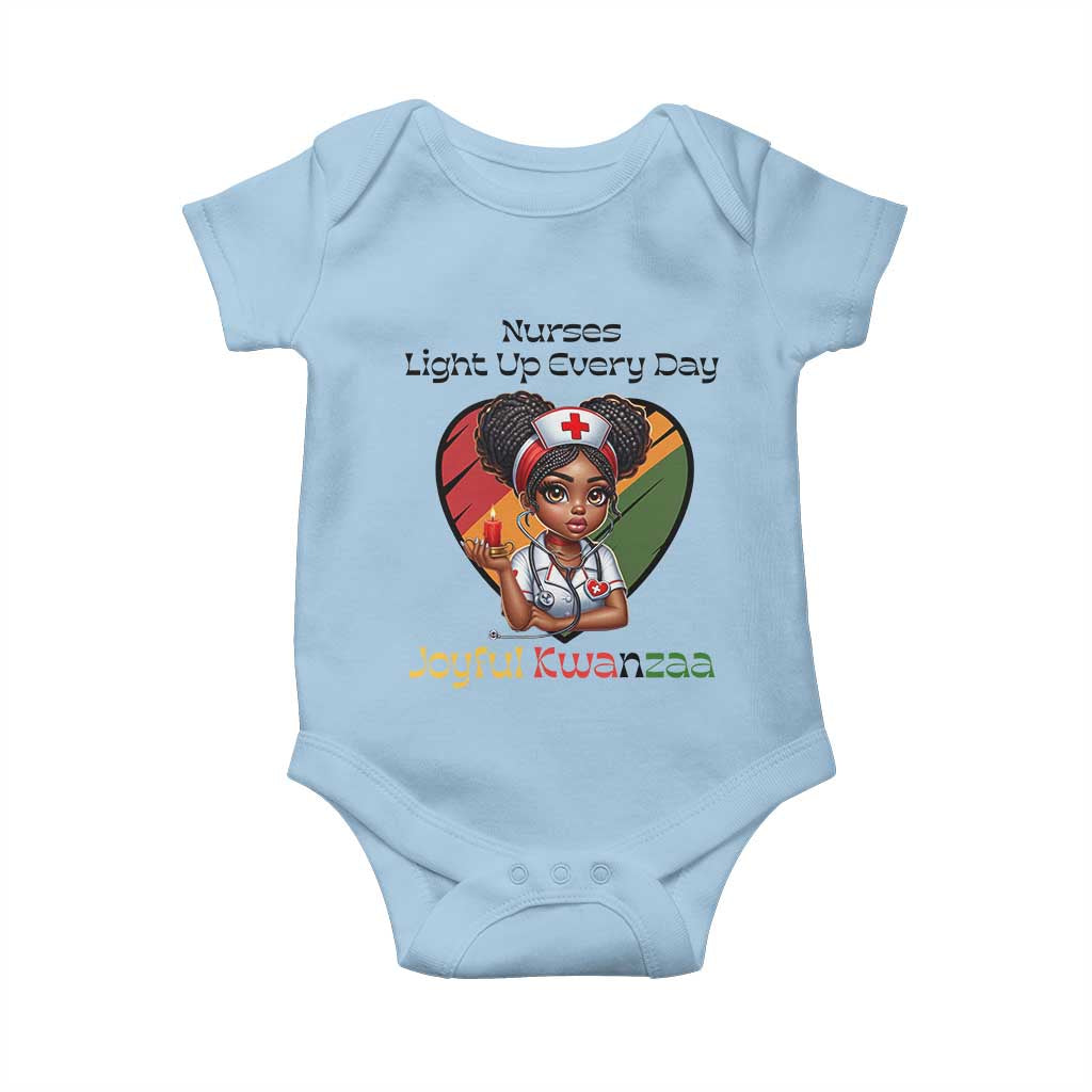 Nurses Light Up Everyday Baby Onesie Joyful Kwanzaa Celebration Gift - Wonder Print Shop