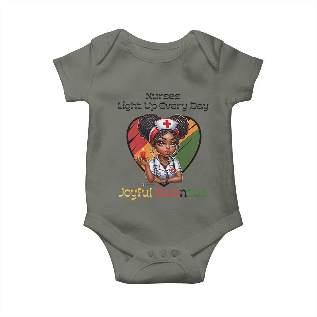 Nurses Light Up Everyday Baby Onesie Joyful Kwanzaa Celebration Gift - Wonder Print Shop