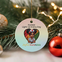 Nurses Light Up Everyday Ceramic Ornament Joyful Kwanzaa Celebration Gift - Wonder Print Shop