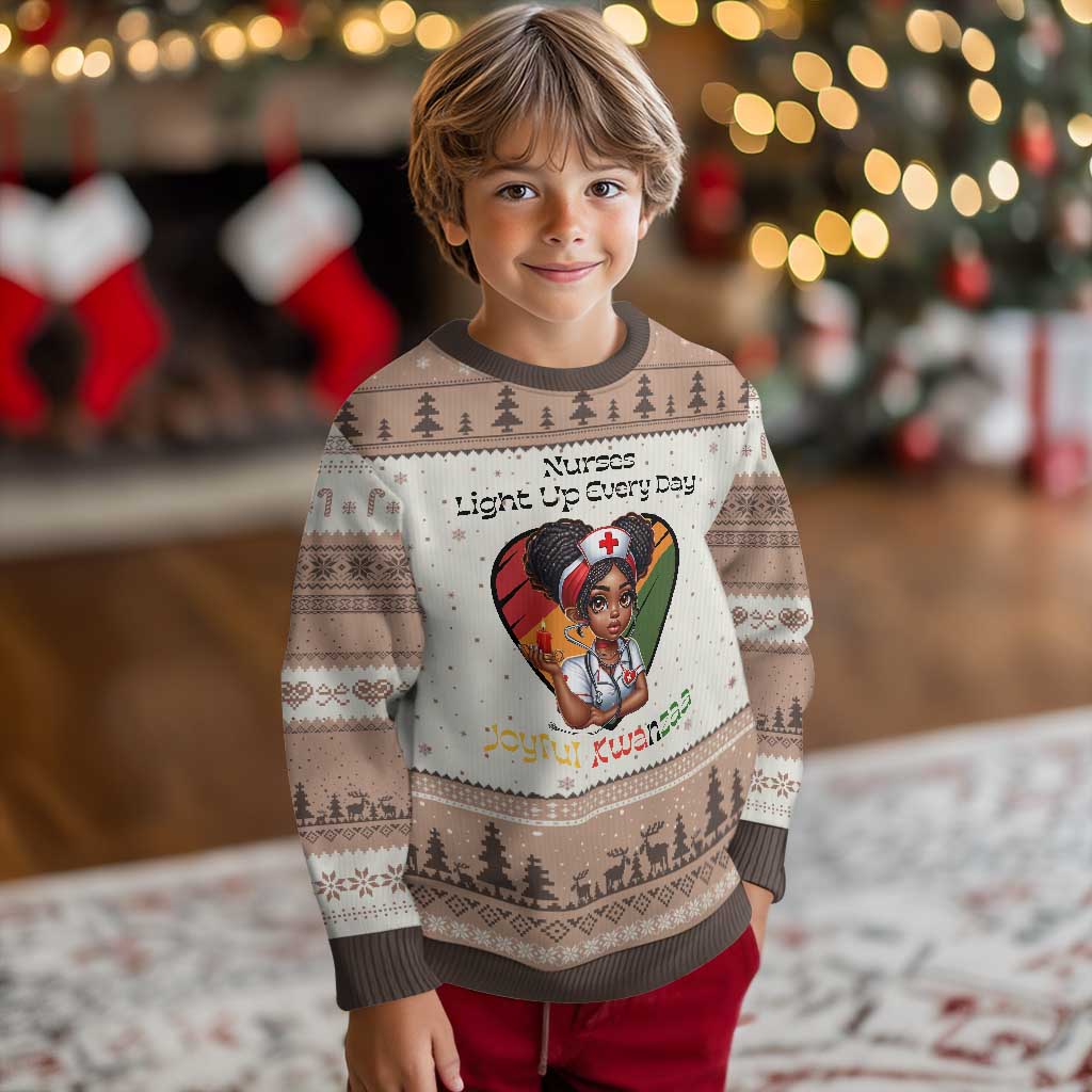 Nurses Light Up Everyday Ugly Christmas Sweater Joyful Kwanzaa Celebration Gift - Wonder Print Shop