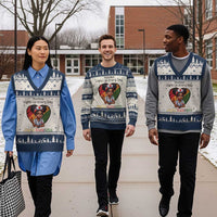 Nurses Light Up Everyday V-Neck Knit Sweater Vest Joyful Kwanzaa Celebration Gift - Wonder Print Shop