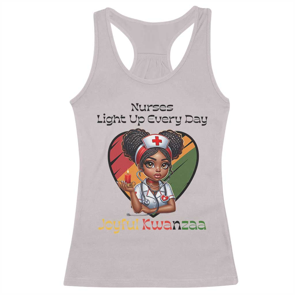 Nurses Light Up Everyday Racerback Tank Top Joyful Kwanzaa Celebration Gift - Wonder Print Shop